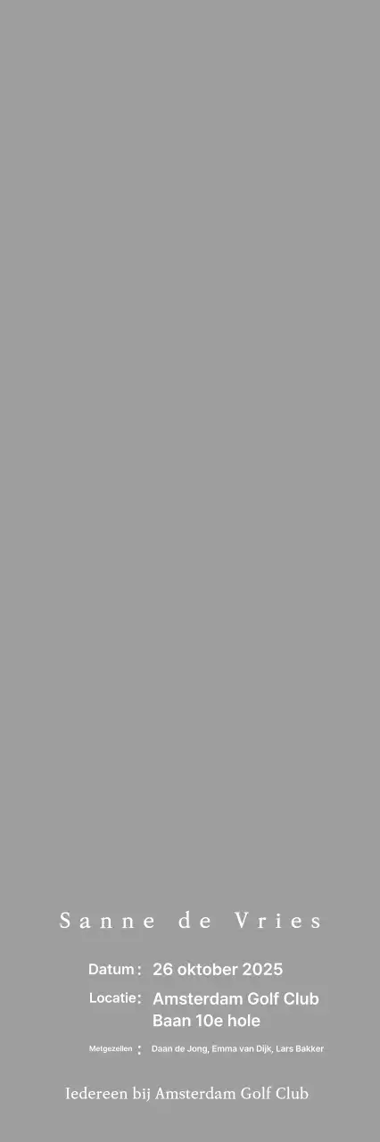 Klassieke golfplaquette met een illustratie van een golfspeler