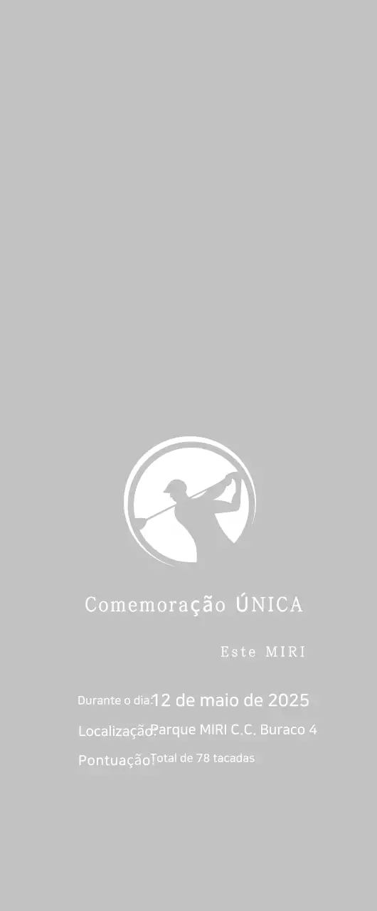 Celebrar o golfe simples em branco