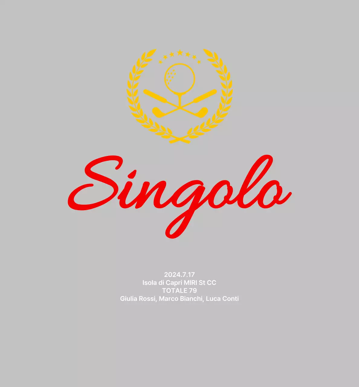 Elenco semplice del golf