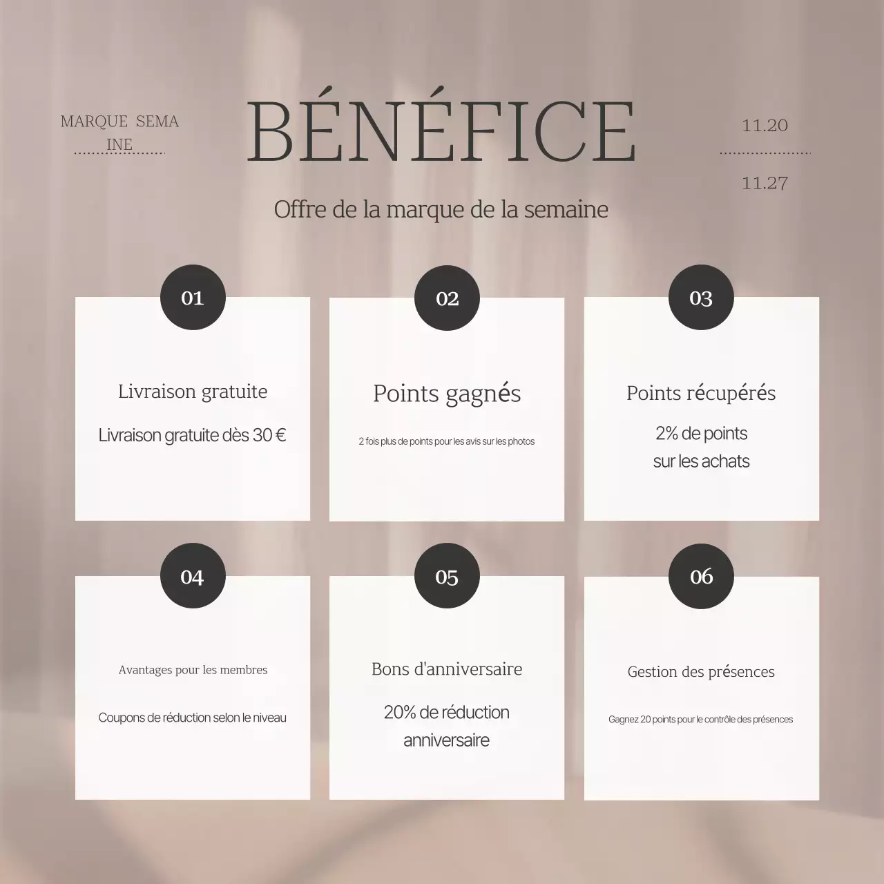 Publicité simple de marketing de marque en beige