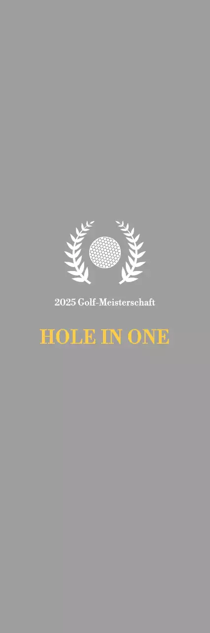 Eine klassische Golfturnier-Trophäe mit einem Lorbeerkranz, der um einen Golfball gewickelt ist.