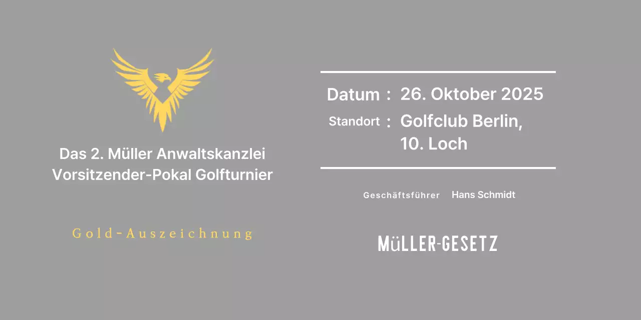 Hübsche Golfturnier-Plakette mit einem Adler