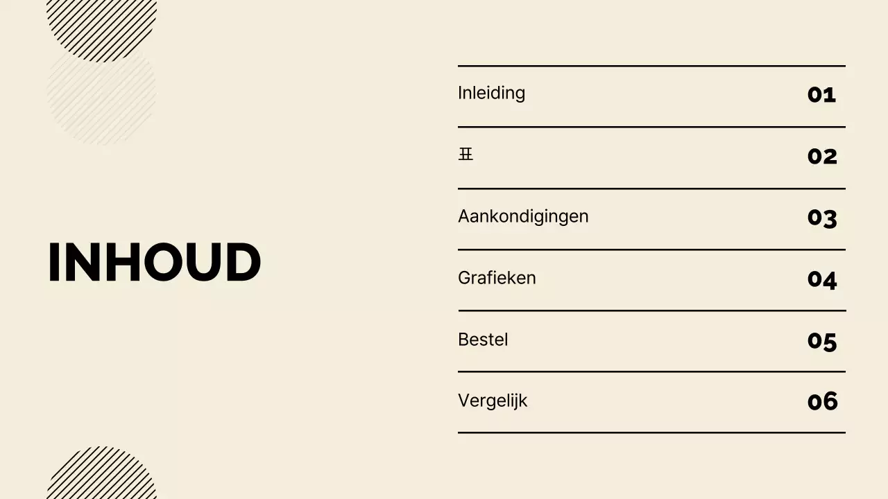 Beige minimalistische presentatie uitgelegd