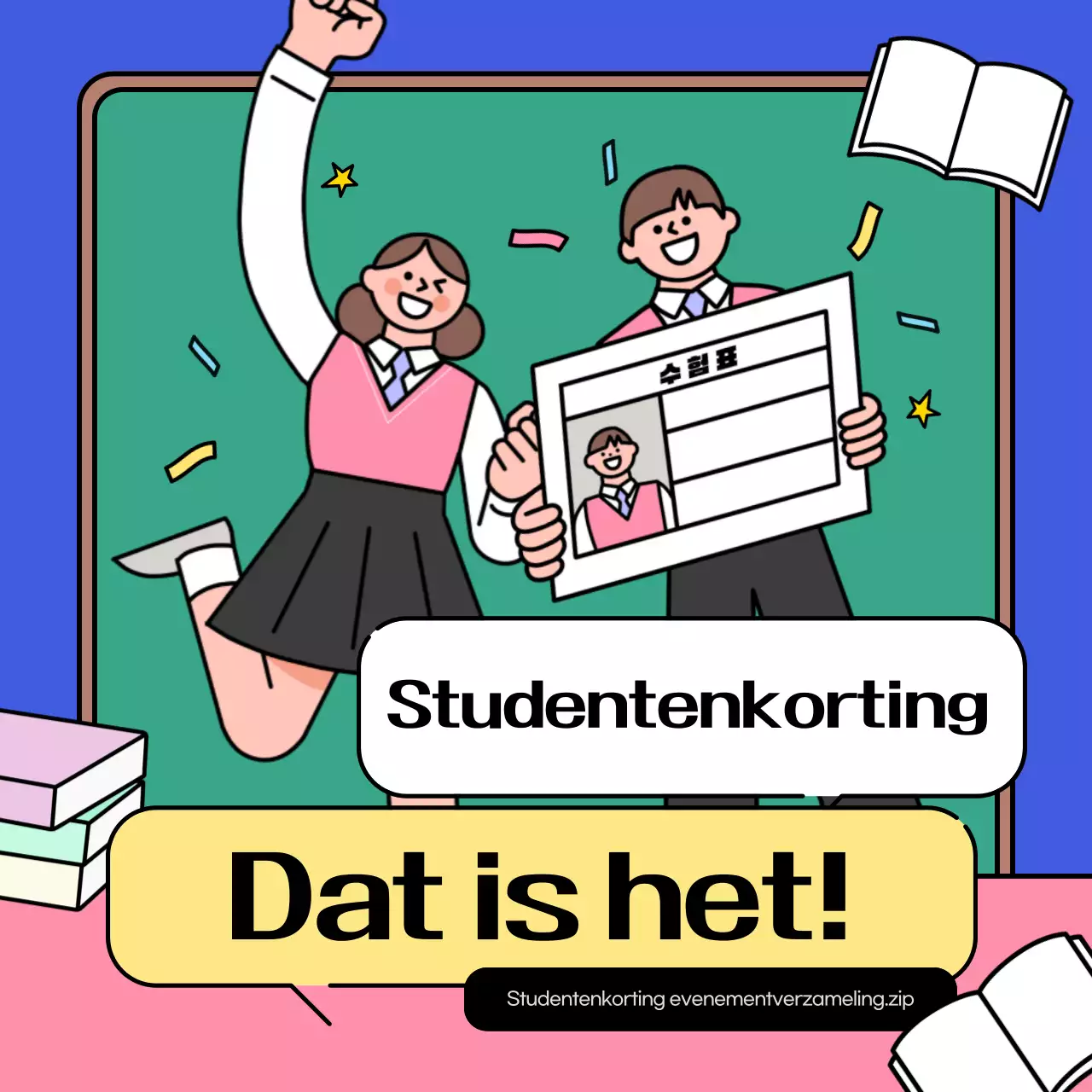 Een overzicht van onze favoriete studentenevenementen in blauw