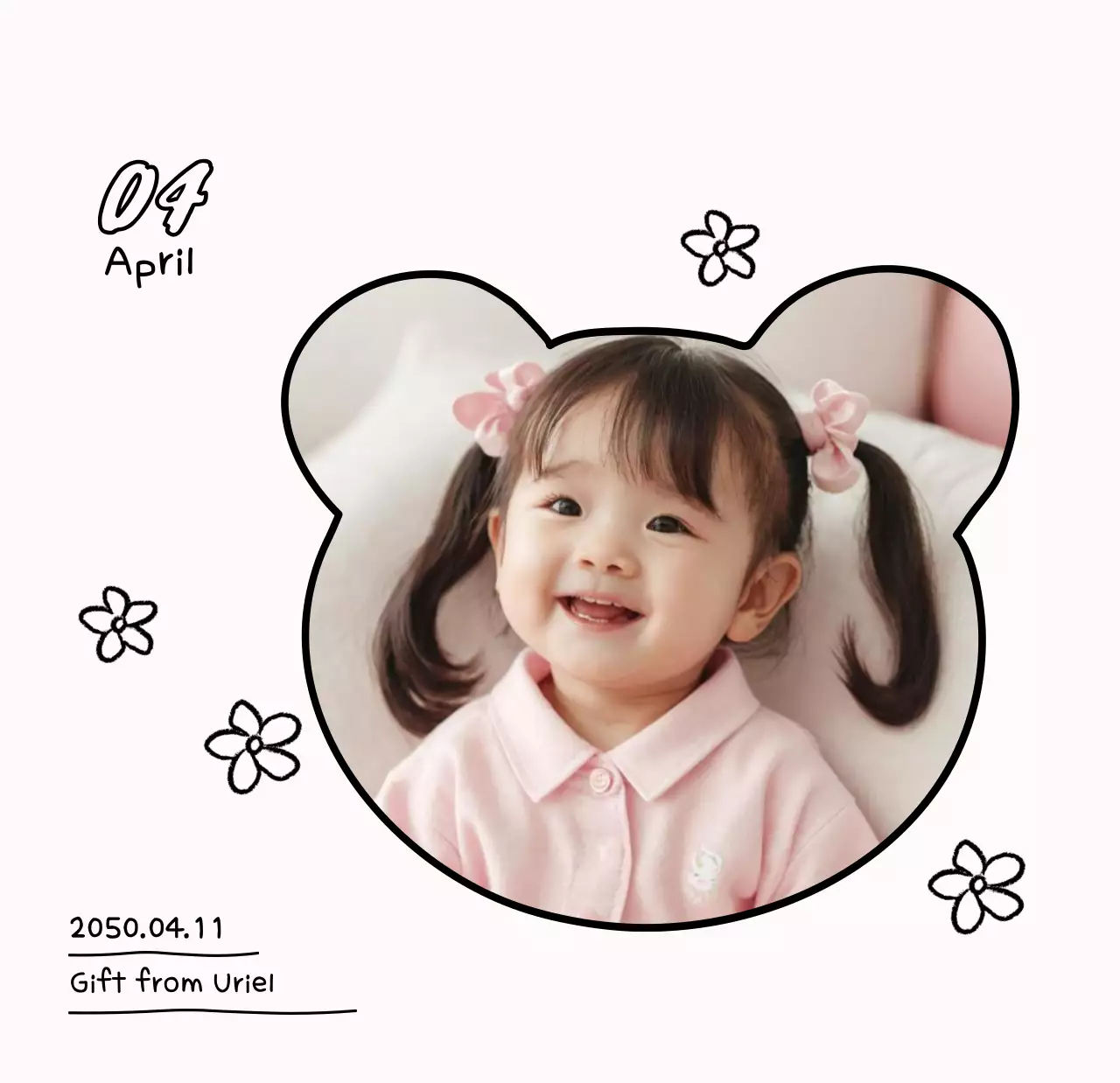 Kalender Tahun Baru berwarna putih yang nyaman