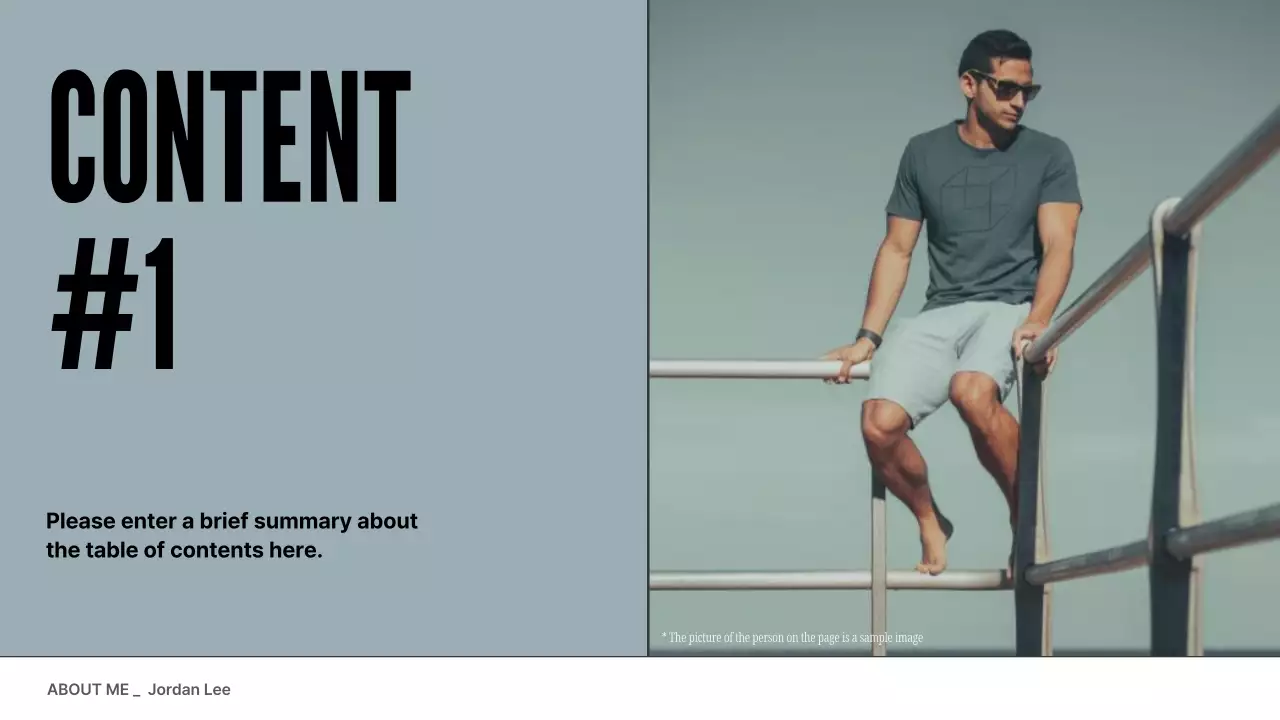 Grey Minimal Personal Introduction Presentation