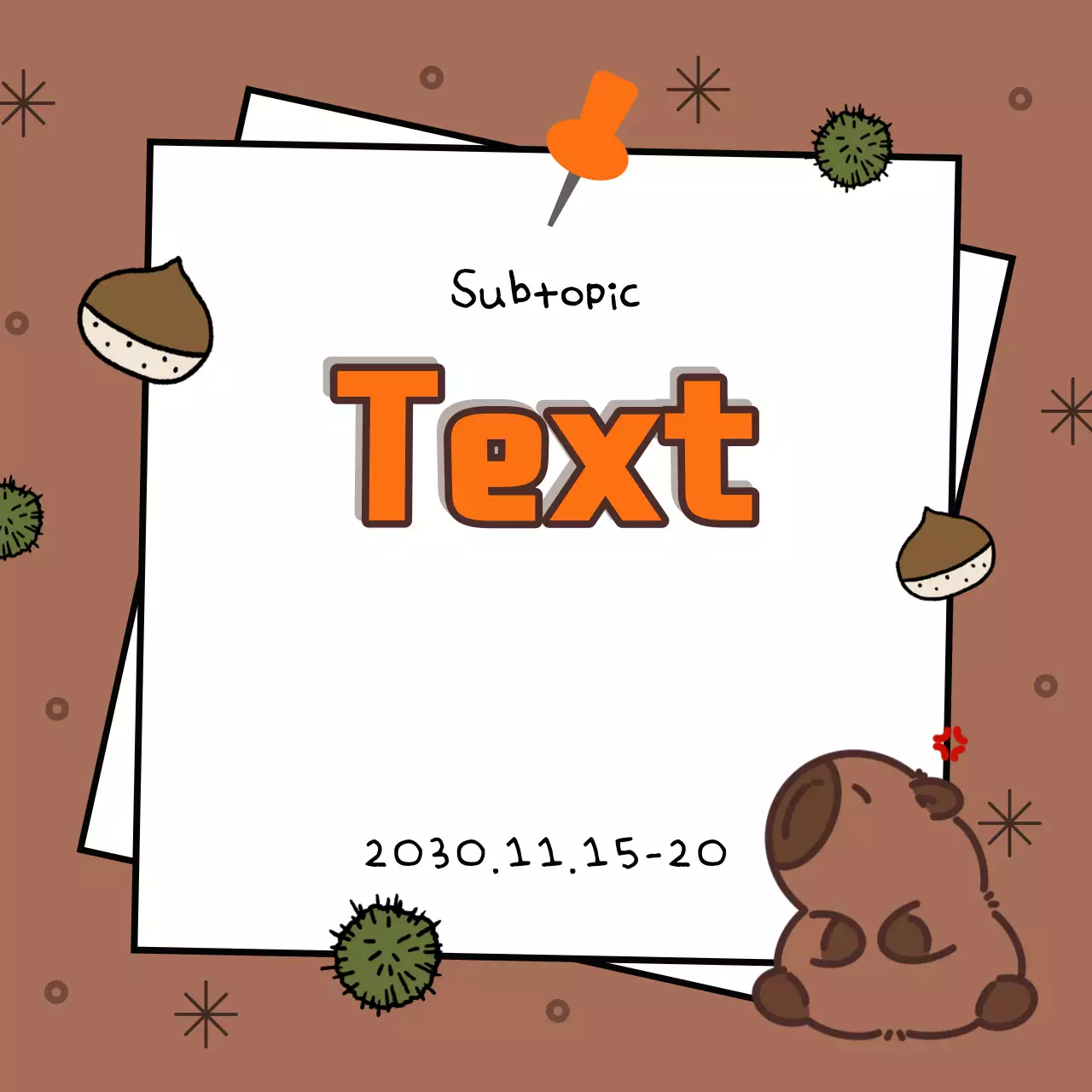 Modelos fofos marrons Anúncio Instagram Carousel