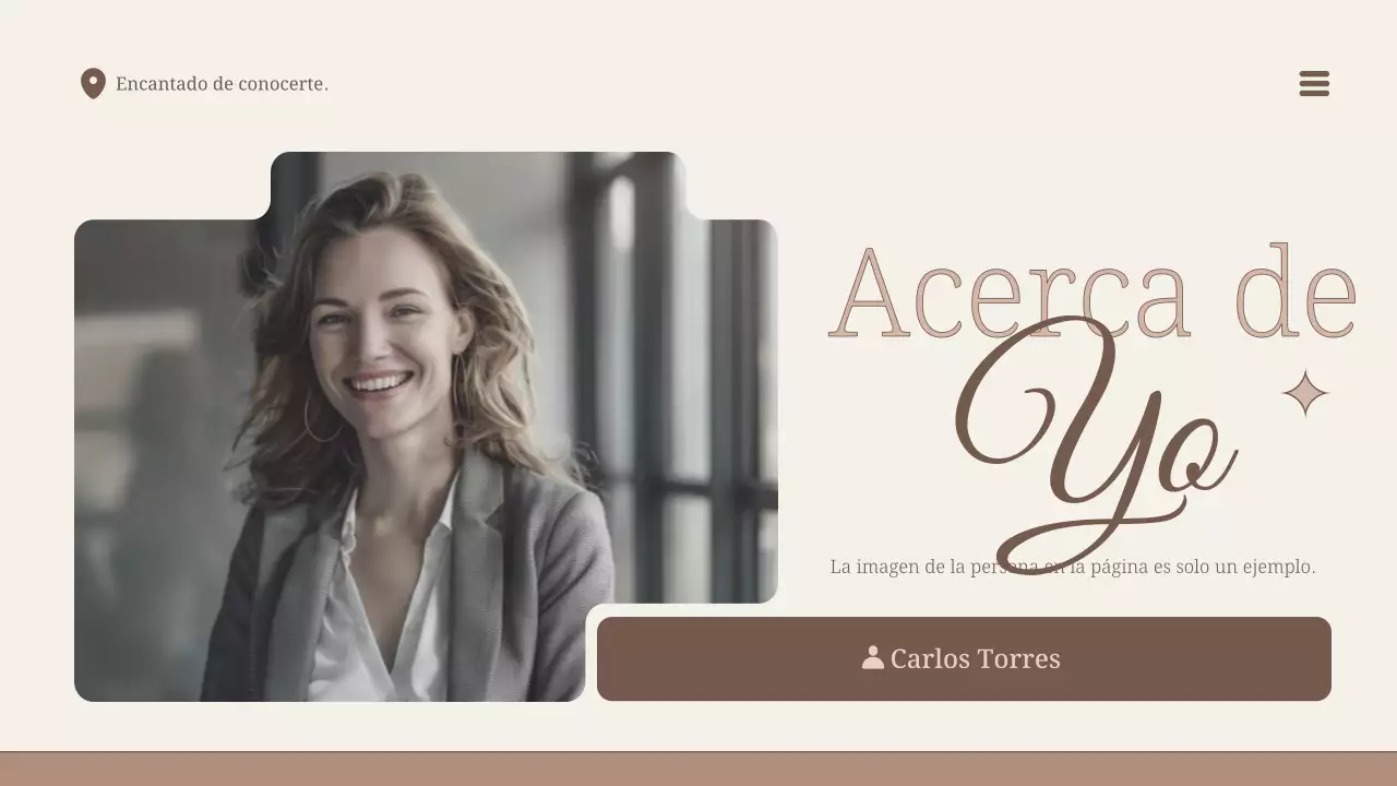 beige diseño de perfil moderno