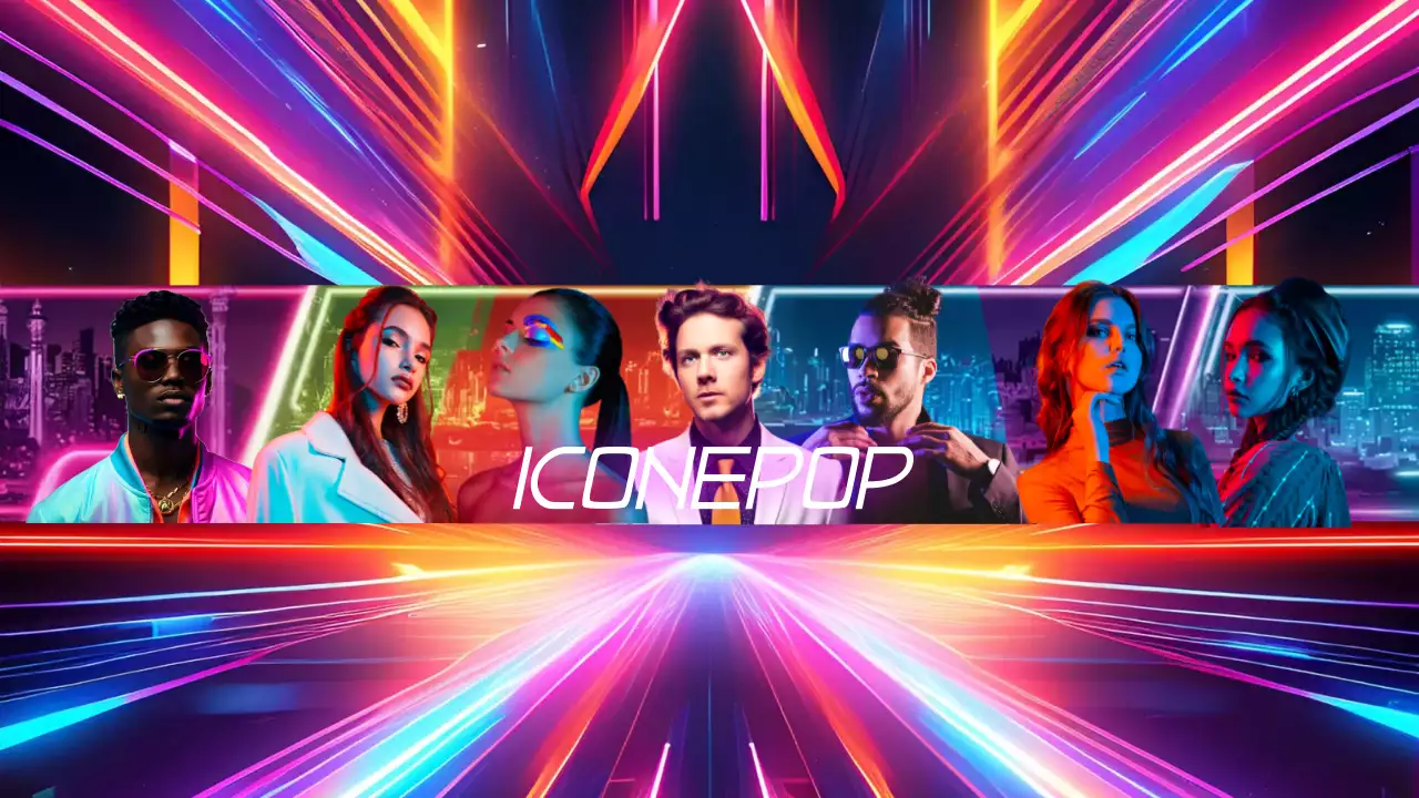 playlist di musica pop al neon