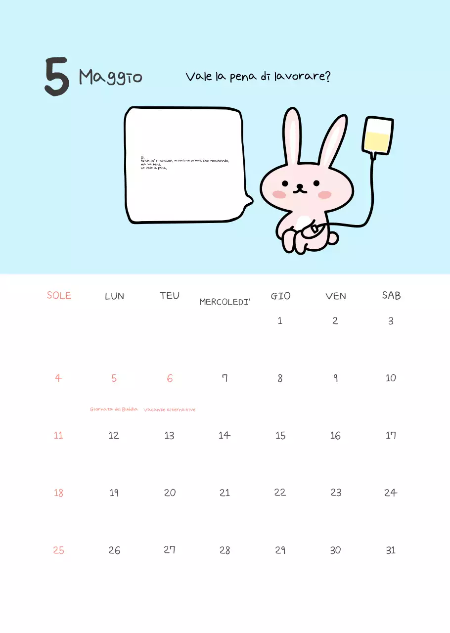 Calendario giallo semplice del lavoratore d'ufficio
