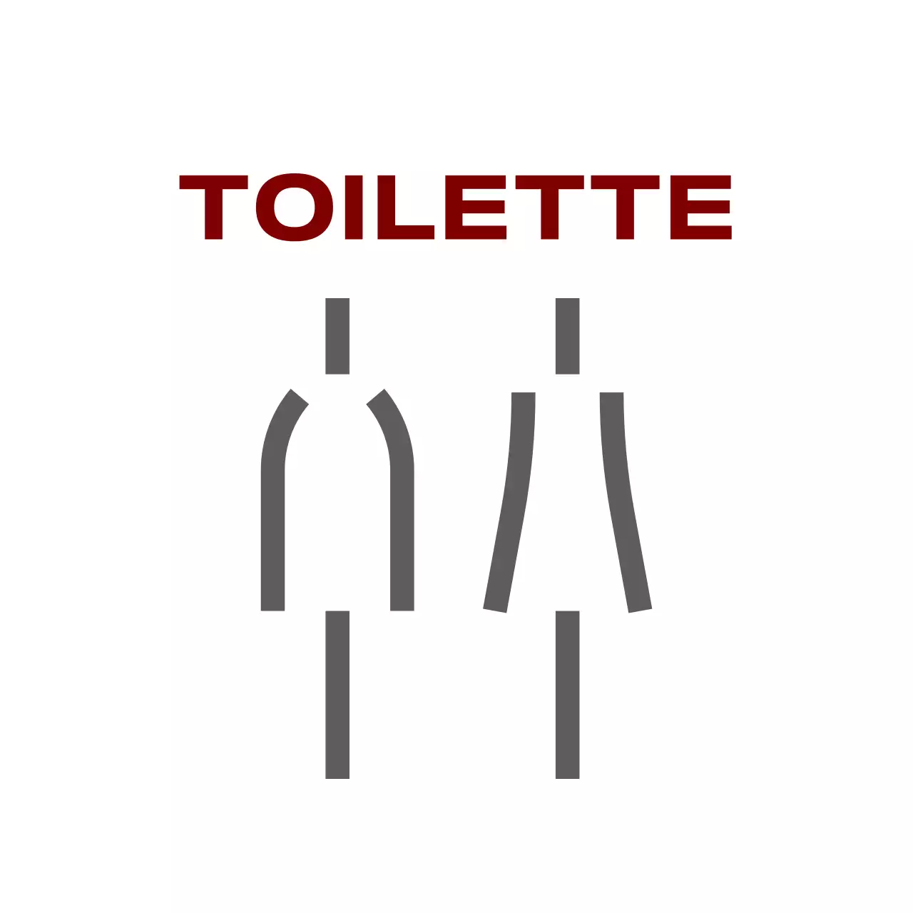 Moderni cartelli rossi di divieto di sosta