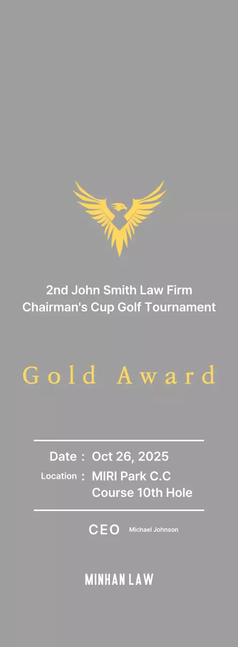 Neat golf tournament plaque with an eagle