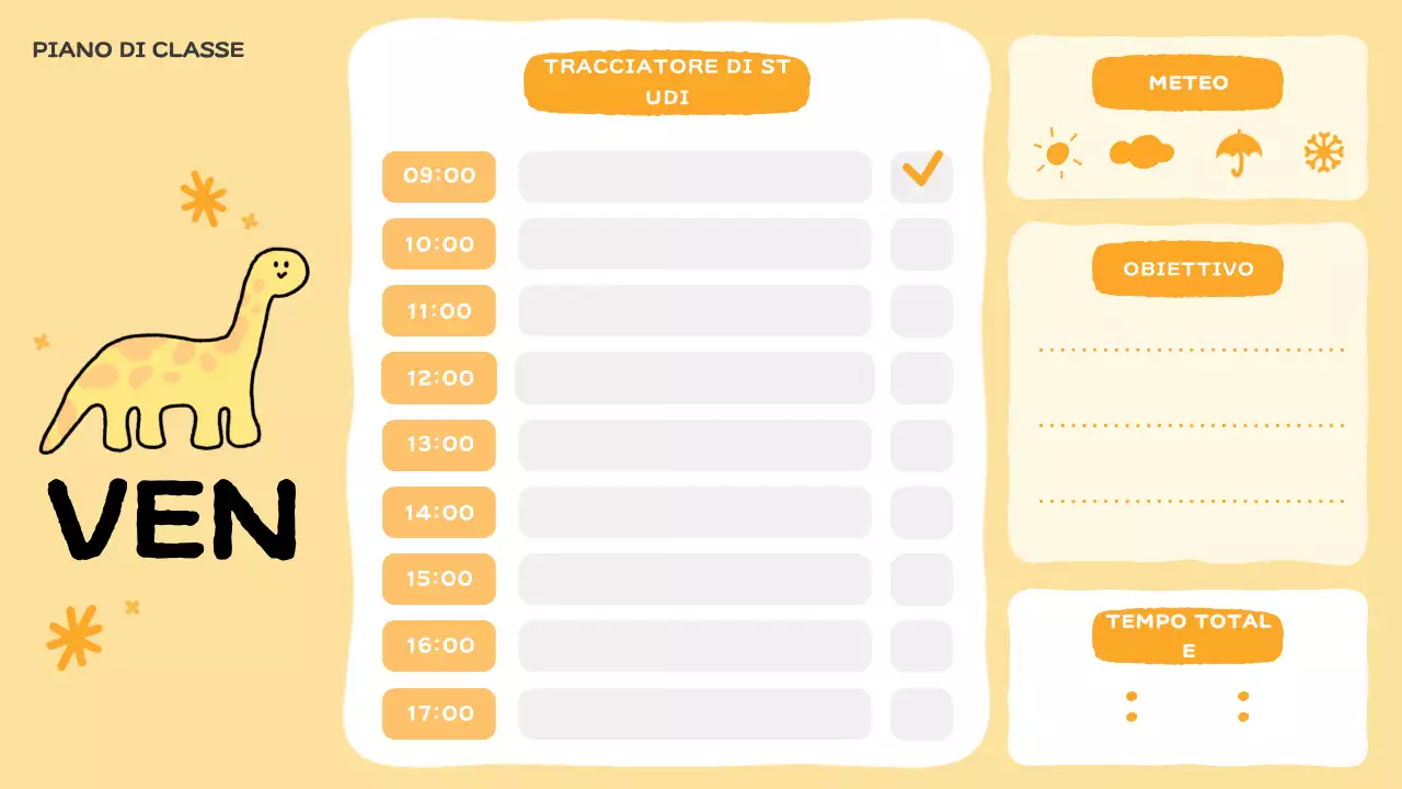 planner di classe rosa