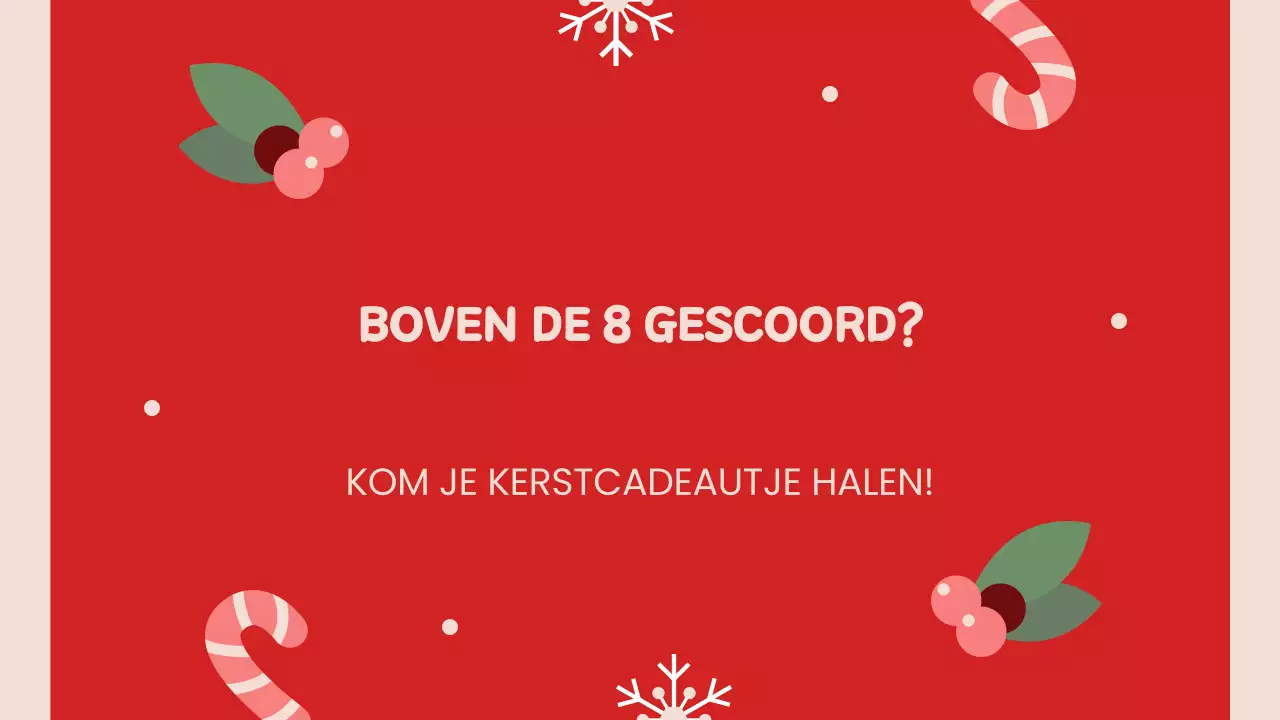 Rode Retro Kerstpresentatie