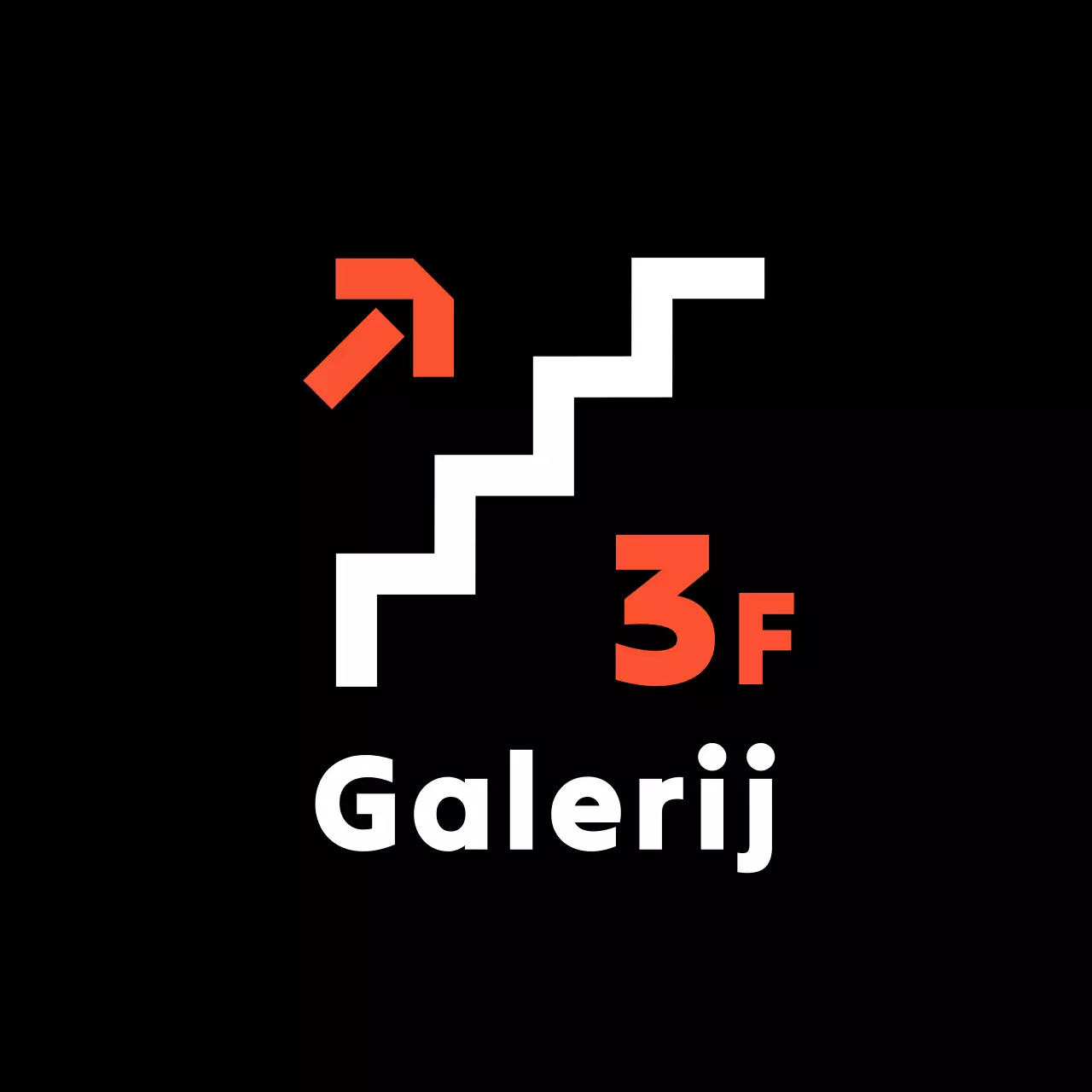 Zwarte eenvoudige galerijgids