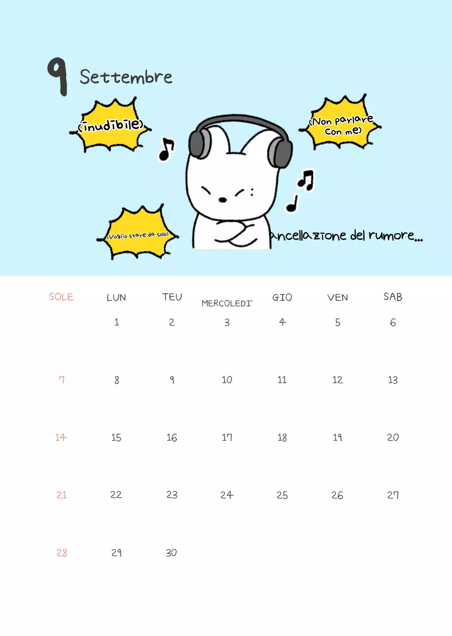 Calendario giallo semplice del lavoratore d'ufficio