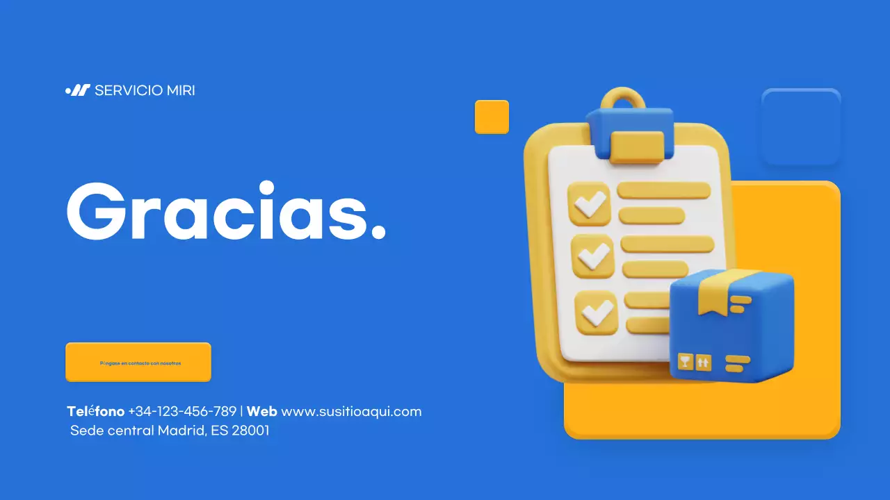 anuncio de entrega blue modern