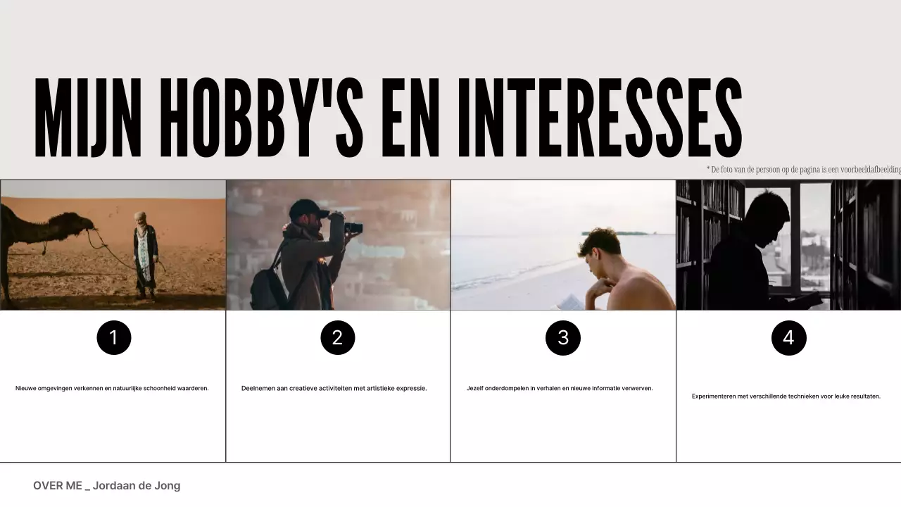 grijs blauw modern profiel portfolio