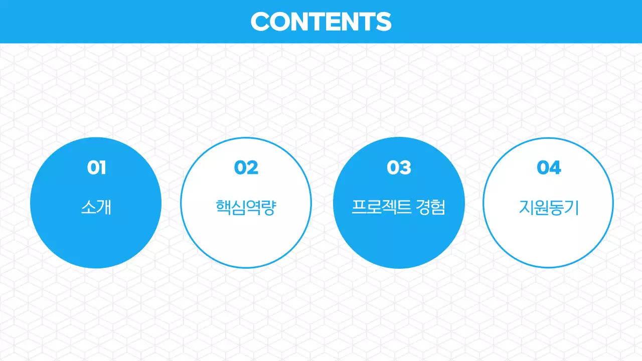 파랑 모던 포트폴리오 소개