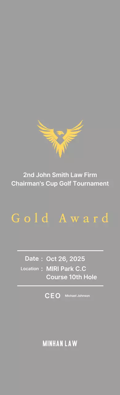 Plakat turnamen golf yang rapi dengan gambar elang