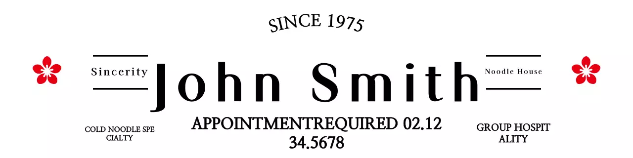 Black Traditional Cold Noodle Ad