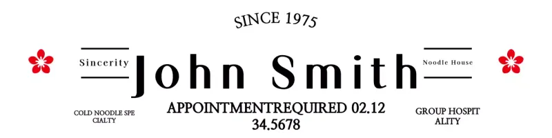 Black Traditional Cold Noodle Ad