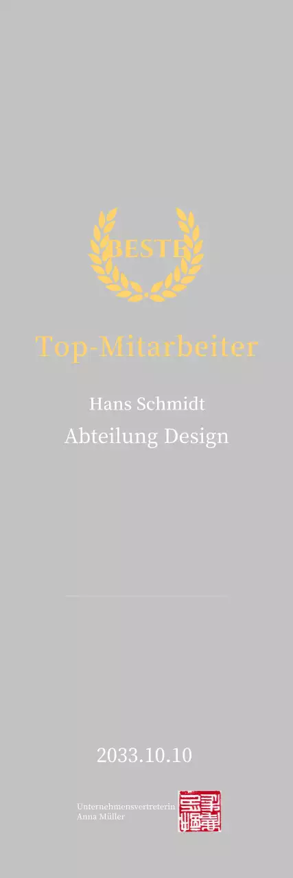 Gelbe einfache Listungstafel