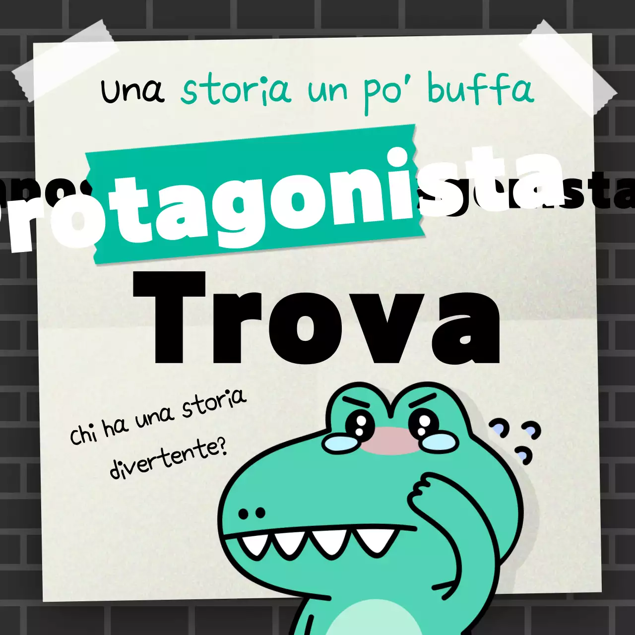 Poster del personaggio della gag della menta