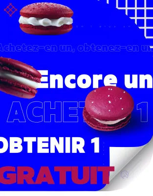 Promotion du dessert Blue Pop