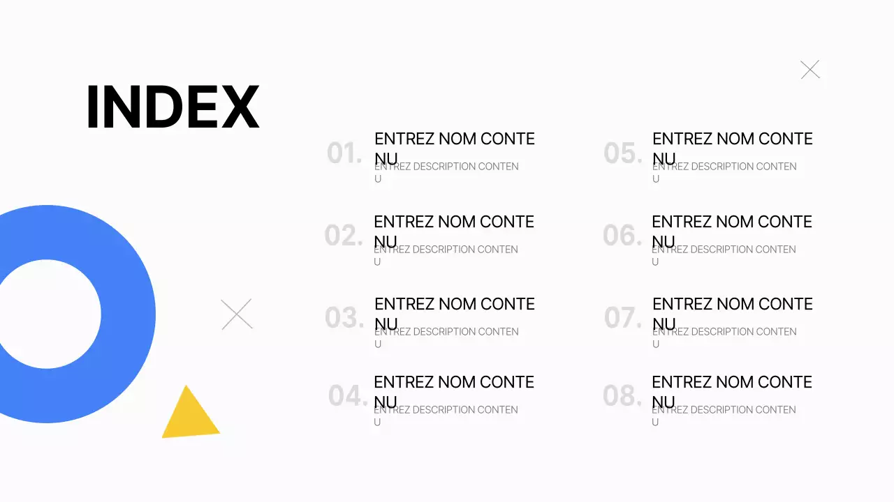 Un plan d'affaires simple en blanc