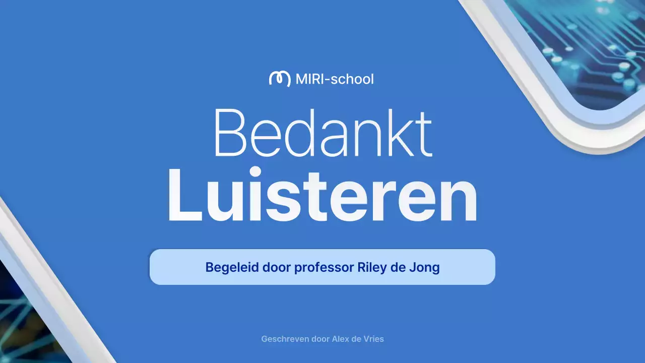 blauw professionele scriptie verdediging aankondiging