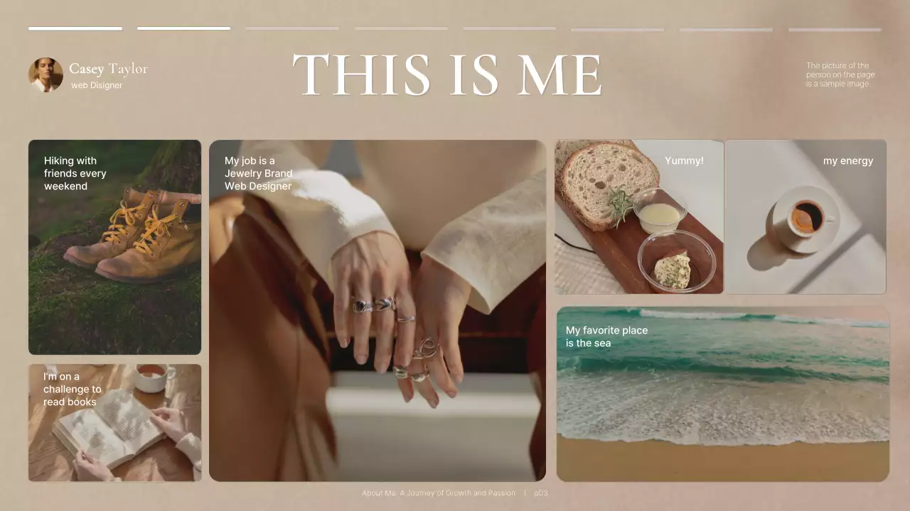 베이지 미니멀리스트 전기 프레젠테이션