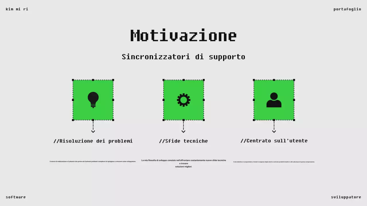 Portafoglio software nero moderno