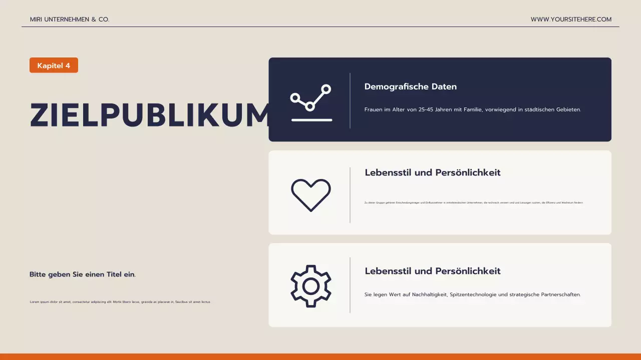 navy modern business presentation