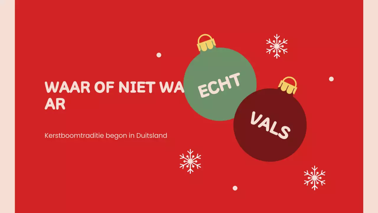 Rode Retro Kerstpresentatie