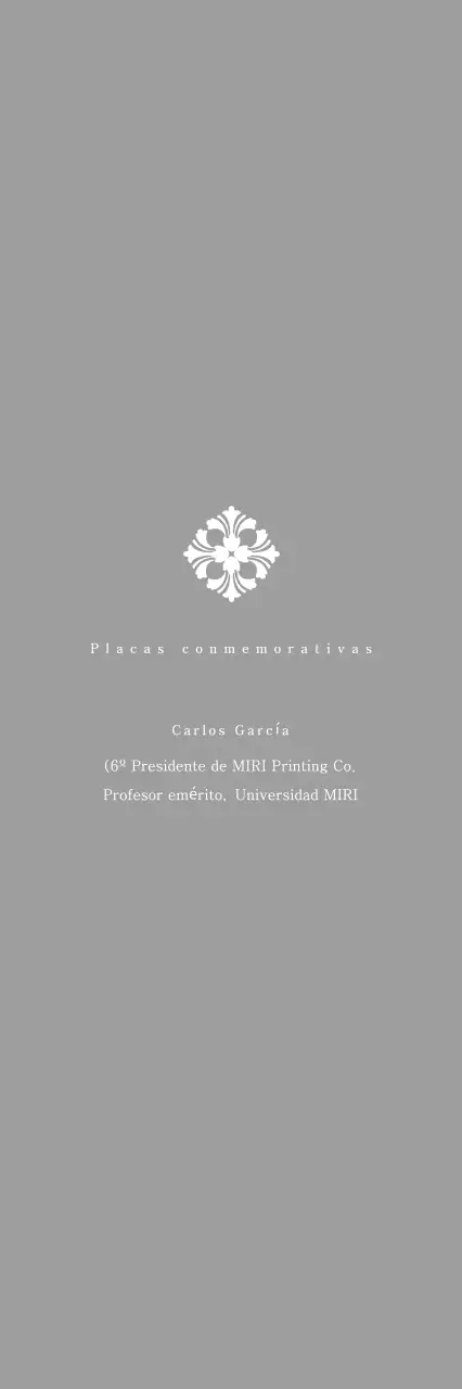 Placa clásica por encargo con motivo