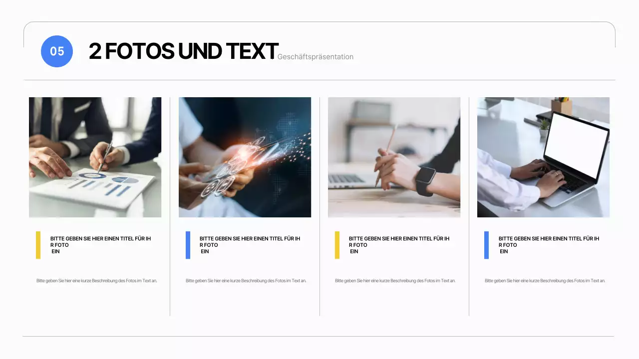 Ein einfacher Geschäftsplan in Weiß