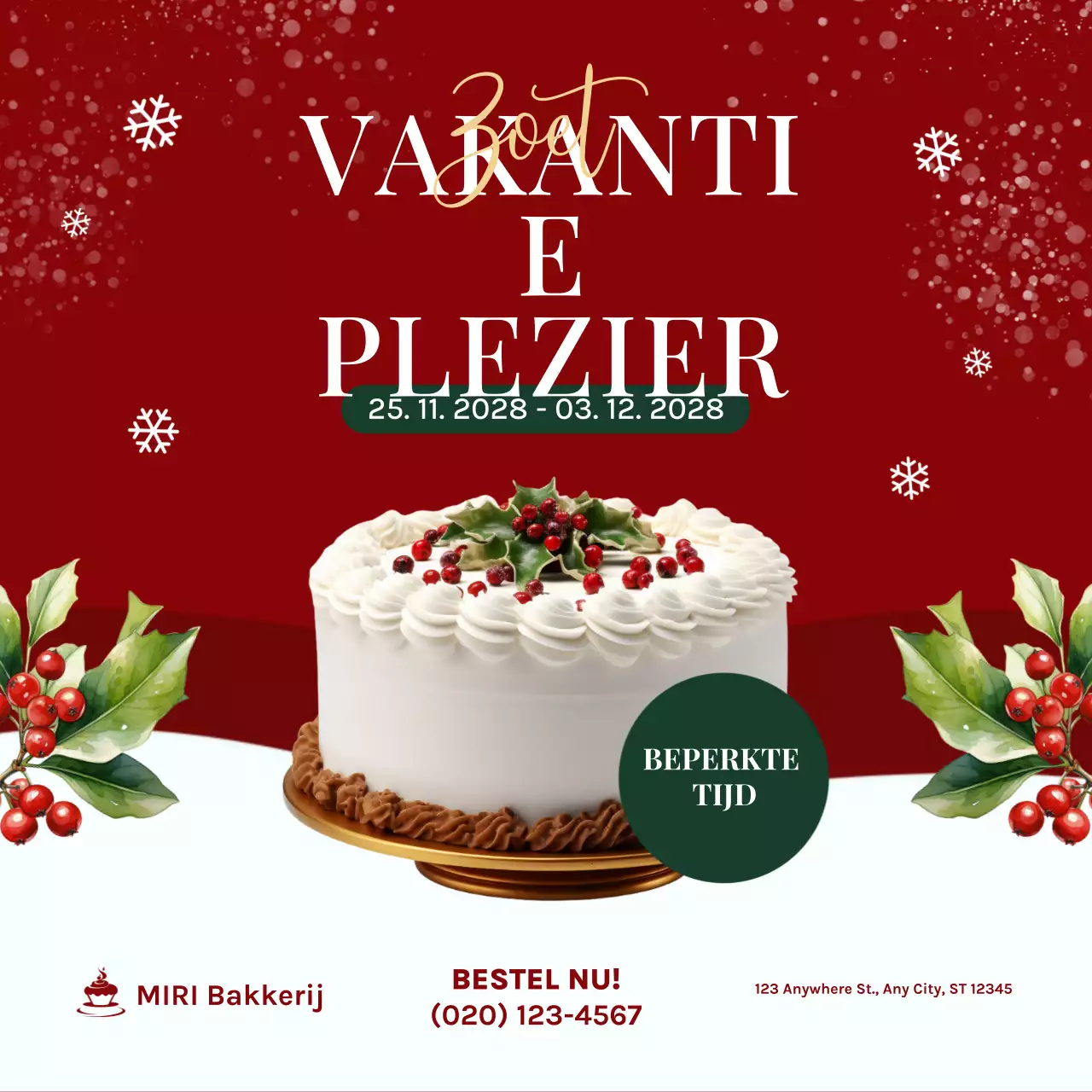 Rode vakantie sweet delight sociale media promotie