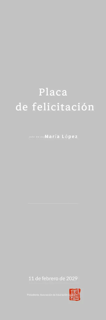 Celebración de la promoción de White Simple