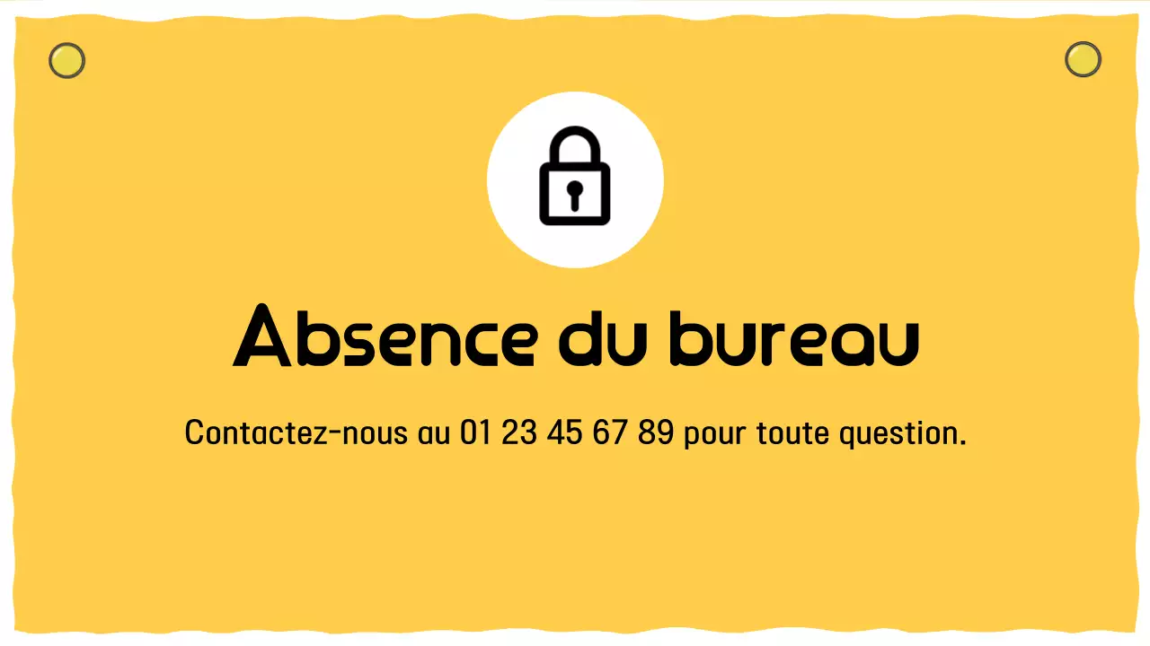 Annonces hors ligne kitsch jaunes