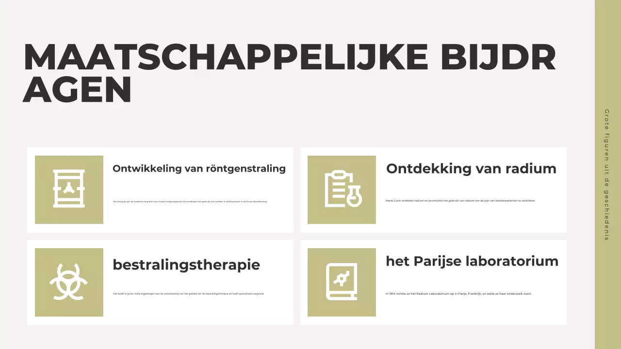 grijze klassieke geschiedenis presentatie