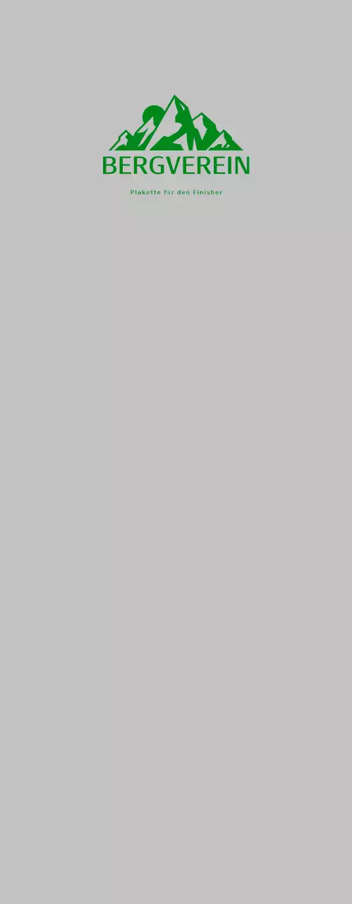 Grüne einfache Bergsteigerplakette