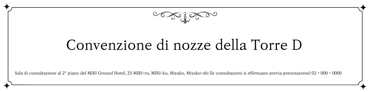 Annuncio di matrimonio classico nero