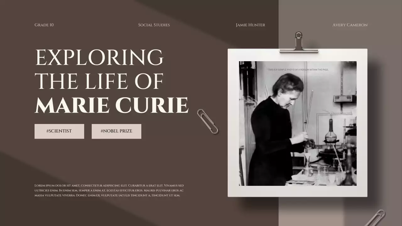 브라운 클래식 과학자 프레젠테이션