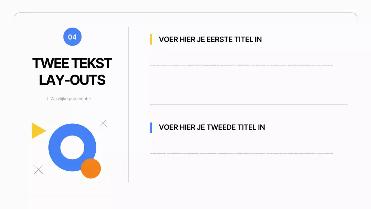 Een eenvoudig ondernemingsplan in het wit
