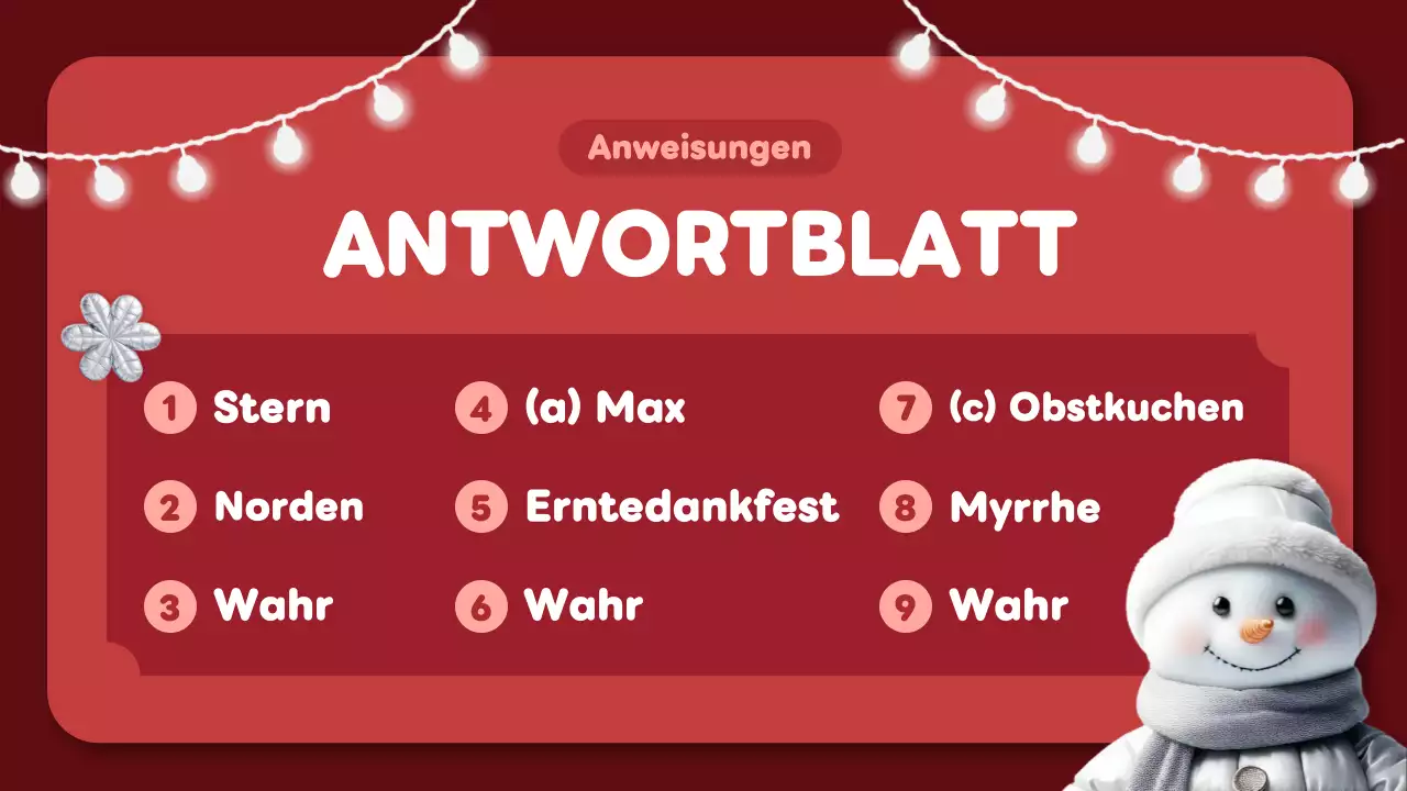 rot trendy weihnachten quiz layout