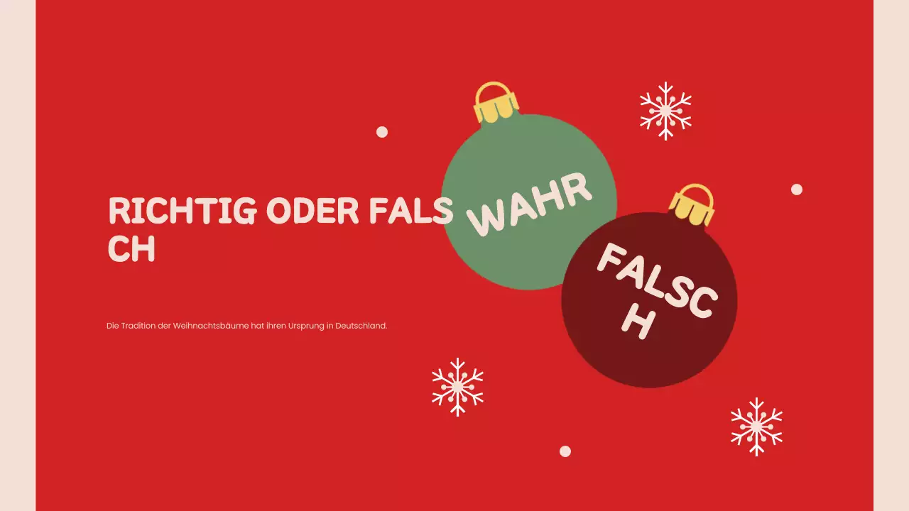 Rote Retro-Weihnachtspräsentation