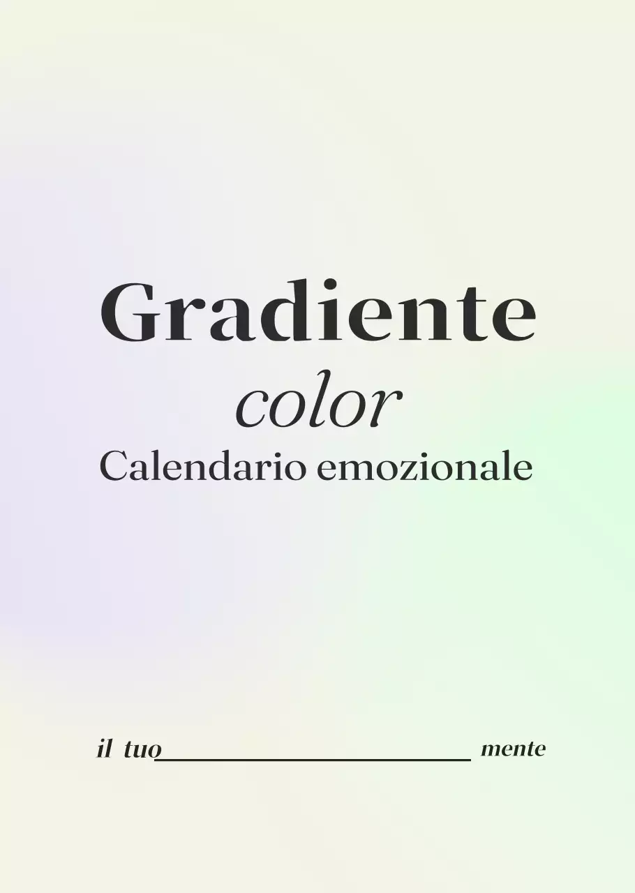 Calendario minimalista a gradi