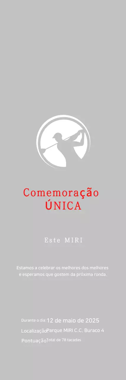 Celebrar o golfe simples em branco