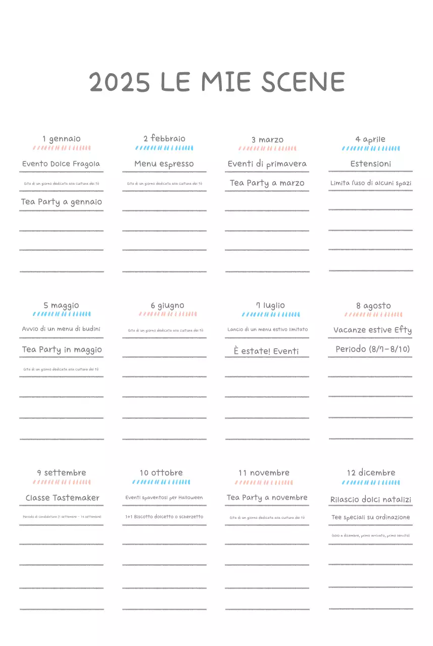 Simpatici calendari con illustrazioni di peluche